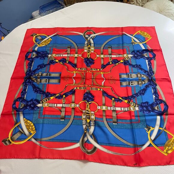 HERMES Grand Manège Silk scarf Read Description - Picture 1 of 11